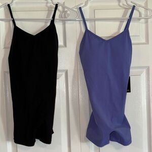 Til You Collapse Black and Purple Bodysuits